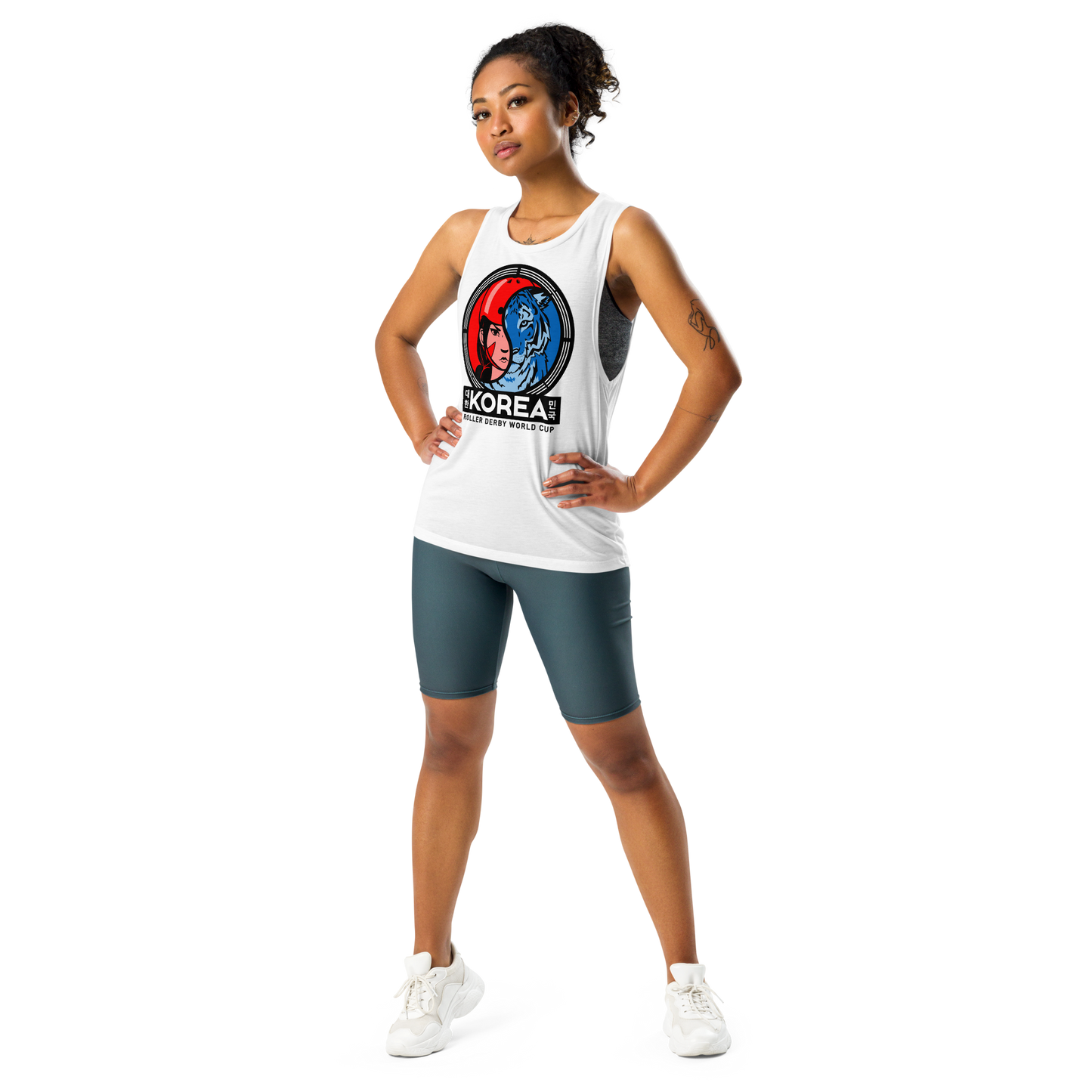 Flowly Muscle Tank - White